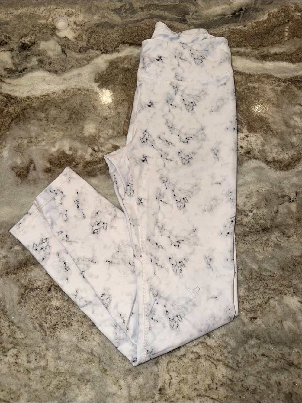 Jed North White Marble Print Leggings